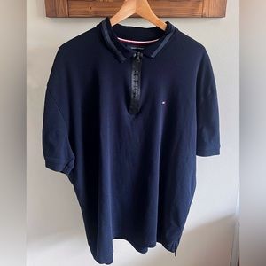 Tommy Hilfilger Regular Fit Navy Golf Shirt, Size XXL